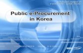 Operational  example  of e-procurement system (Korea )