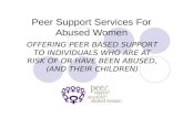 Peer Support Services For Abused Women