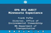 EPA MS4 AUDIT Minnesota Experience