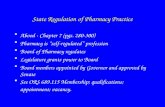 State Regulation of Pharmacy Practice
