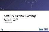 MiHIN Work Group Kick Off