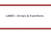 LAB#1 : Arrays & Functions
