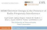MIMO Receiver Design in the Presence of Radio Frequency Interference
