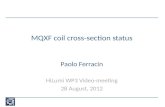 MQXF coil cross-section status