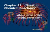 Chapter 12    “Heat in Chemical Reactions”