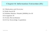 Chapter 8: Information Extraction (IE)