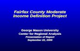 Fairfax County Moderate Income Definition Project