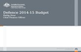 Defence 2014-15 Budget Phillip Prior Chief Finance Officer