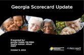 Georgia Scorecard  Update