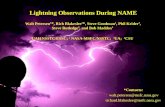 Lightning Observations During NAME