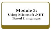 Module 3: Using Microsoft .NET- Based Languages