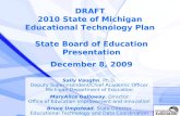 DRAFT 2010 State of Michigan Educational Technology Plan