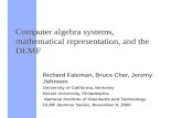 Computer algebra systems, mathematical representation, and the DLMF