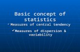 Basic concept of statistics