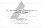 The Australian telecommunications access regime