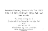 Power-Saving Protocols for IEEE 802.11-Based Multi-Hop Ad Hoc Networks