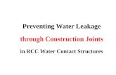 Preventing Water Leakage through Construction Joints in RCC Water Contact Structures