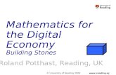 Mathematics for the Digital Economy Building Stones