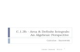 C.1.3b - Area & Definite Integrals: An Algebraic Perspective
