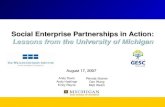 Social Enterprise Partnerships in Action: Lessons from the University of Michigan