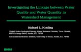 Investigating the Linkage between Water Quality and Water Quantity in Watershed Management
