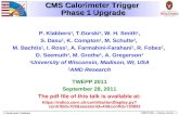CMS Calorimeter Trigger  Phase 1 Upgrade