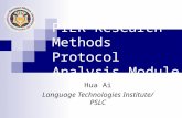 PIER Research Methods Protocol Analysis Module