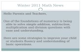 Winter 2011 Math News