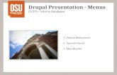 Drupal  Presentation - Menus