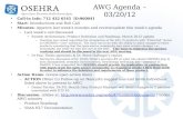 AWG Agenda – 03/20/12