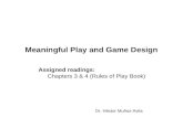 Meaningful Play and Game Design