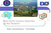 Non-SUSY Exotics Searches at the Tevatron