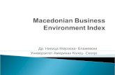 Macedonian Business Environment Index
