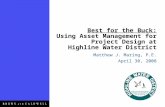 Best for the Buck: Using Asset Management for Project Design at Highline Water District