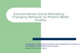 Environmental Social Marketing  – Changing Behavior to Protect Water Quality