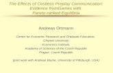 The Effects of Costless Preplay Communication: Evidence fromGames with  Pareto-ranked Equilibria