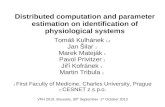 Distributed computation and parameter estimation on identification of physiological systems
