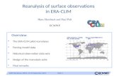Reanalysis of surface observations in ERA-CLIM