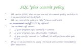 SQL*plus commit policy