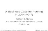 A Business Case for Peering in 2004 (v0.7)