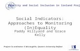 Social Indicators: Approaches to Monitoring (In)Equality