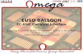 EUSO BALLOON EC-ASIC Electrical Interface