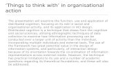‘Things to think with’ in organisational action