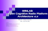 WINLAB  Open Cognitive Radio Platform Architecture  v1.0