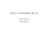 Error Correction (6.4)