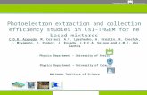 Photoelectron extraction and collection efficiency studies in CsI-THGEM for Ne based mixtures