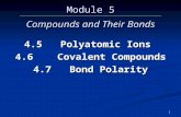 Module 5 Compounds and Their Bonds