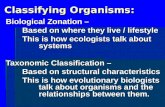 Classifying Organisms: