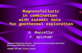 MagnetoTelluric in combination  with seismic data  for geothermal exploration