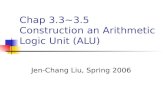 Chap 3.3~3.5 Construction an Arithmetic Logic Unit (ALU)